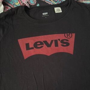 Levi's Black and Red Men's Shirt